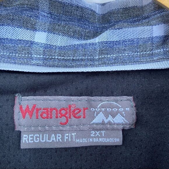 Wrangler Outdoor Men’s Plaid Utility Shirt 2XT - Picture 3 of 13